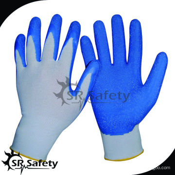 SRSAFETY Maschine strickte nahtlose Handschuh Latex beschichtete Handschuhe in Rudong